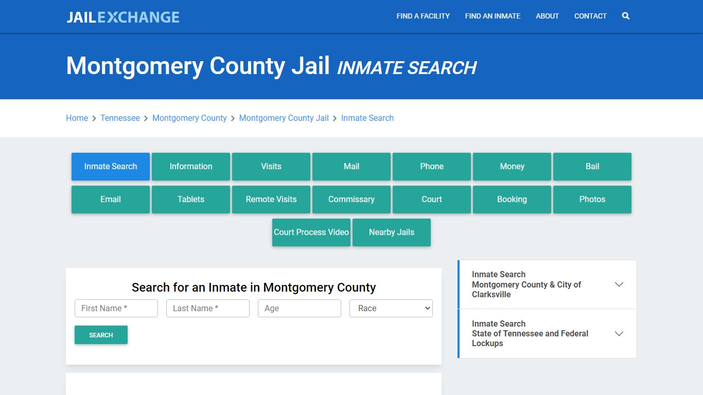 Montgomery County Jail, TN Inmate Search: Roster & Mugshots