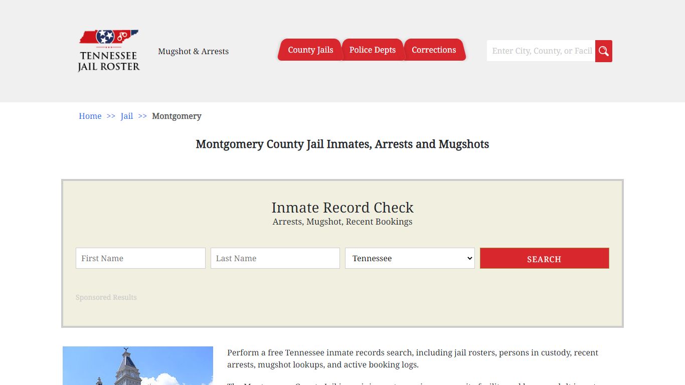 Montgomery County Jail Inmates, Arrests and Mugshots